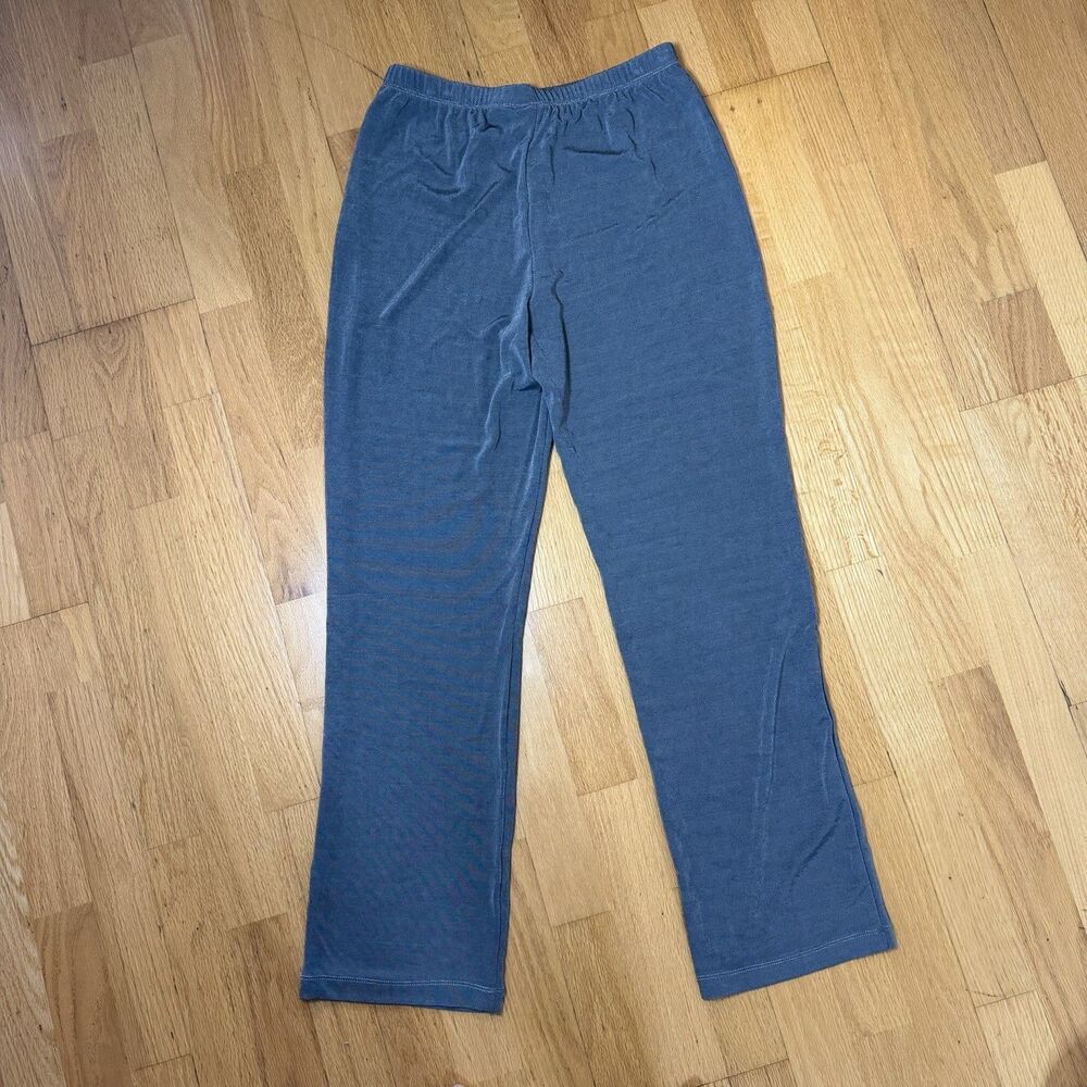 Chico’s NWT Travelers No Tummy Pants Shadow Cross Dye Gray 1R Minimalist Comfort